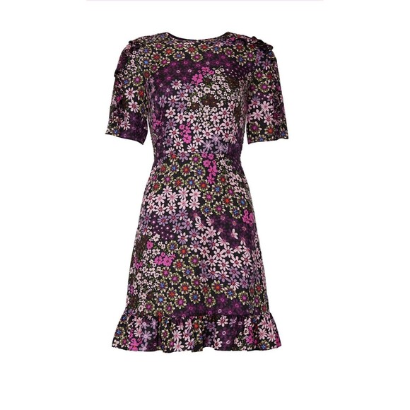 Kate Spade Pacific Petals Floral Smocked Dress Size 4 - Picture 4 of 9